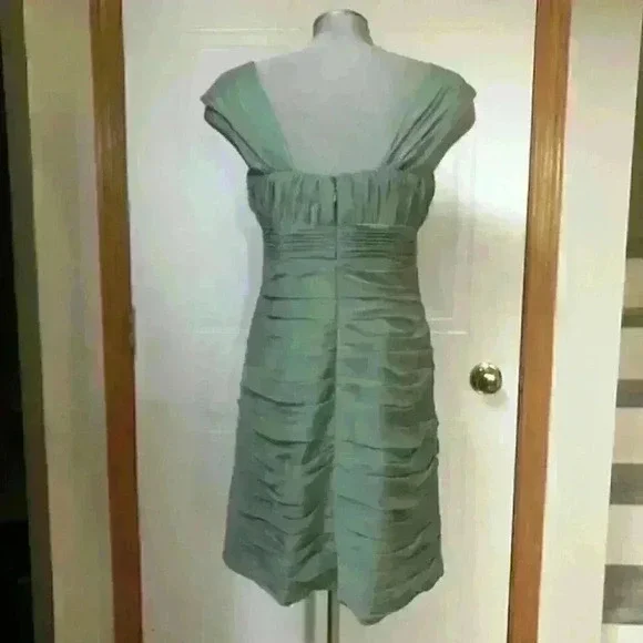 Bill Levkoff Dress Bridesmaid Bodycon Sage  Green - Picture 8 of 8